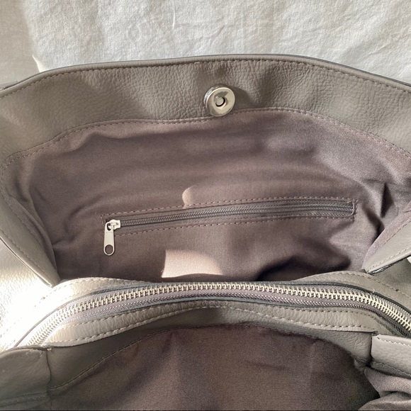 Grey Buckle Handbag | Rosanna - Picture 6 of 9